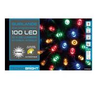 Guirlande programmable 100 LED 10 mètres multicolore FV Multicolore. Fil transparent