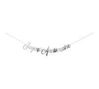 Guirlande - P'TIT Clown - Joyeux Anniversaire - Argent - 2,50 m - Enfant Mixte