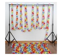 Guirlande Robuste Hawaïennes Fleurs Ficelle Tissu, 30m | Décoration Réutilisable, à Suspendre Ferme, pour Table et Événement Thème Forêt Tropicale
