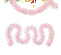 Guirlande Rose | Guirlande De Noël Rose pour Sapin 2M | Décoration Murale pour Fête Mariage Anniversaire