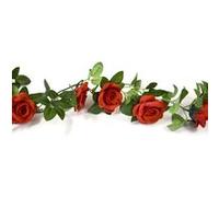 guirlande roses artificielles 1.50 m rouge - hobi fgu4025rou Rouge G