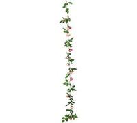 guirlande roses ronsard artificielles 2.30m rose - artifetes 79951 Rose G