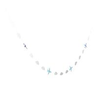 Guirlande Scintillante Avion Nuage 2,5m en Papier Bleu pour Fête | Décoration Suspendue pour Mariage et Shower, Style Pailleté, Usage Plafond, Ambiance Festive