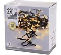 Guirlande scintillante EDM - esprit de Noël - lumière blanche chaude - 320 ampoules LED - 32 m - 72089