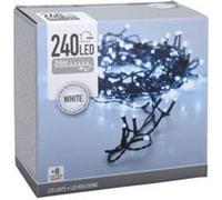 Guirlande scintillante EDM - esprit de Noël - lumière blanche froide - 240 ampoules LED - 24 m - 72093