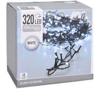Guirlande scintillante EDM - esprit de Noël - lumière blanche froide - 320 ampoules LED - 32 m - 72092