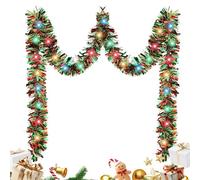 Guirlande Scintillante pour Arbre De Noël,Réutilisable Modelable - Décoration De Noël en Guirlande Scintillante,pour Fenêtre Escalier Rampe Plafond Salle de Classe Clôture Mur Arche Fête Anniversaire