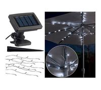 Guirlande solaire à LED pour parasol à 8 brins / 72 LED G