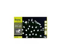 Guirlande solaire blanc froid 200 LED 20 mètres ext/int