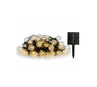 Lumisky Guirlande lumineuse solaire BUBBLE 25 ampoules bulles LED blanc chaud dimmable 20m