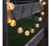 Lumisky Guirlande lumineuse solaire BUBBLE 25 ampoules bulles LED blanc chaud dimmable 20m