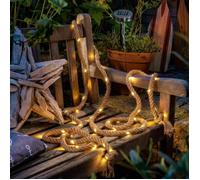 Guirlande solaire - ESOTEC - Corde - 60 LEDs - 4,5 m - Blanc chaud