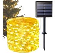 Guirlande Solaire Extérieur Imperméable | Guirlande Lumineuse LED Solaire pour Extérieur,Décoration d'Ambiance pour Fêtes Noël Mariage Jardin Terrasse Arbre