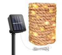 Guirlande Solaire Extérieure, 7 m 100 LED Guirlande Lumineuse Solaire Extérieure, Guirlande Lumineuse LED Étanche, pour Jardin, Balcon