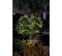 Guirlande solaire extérieure LUCIOLE 200 leds blanc chaud - SMART GARDEN - 21.9m