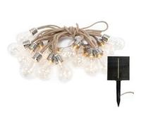 Lumisky Guirlande lumineuse d'extérieur FANTASY STAR CORD SOLAR 10 ampoules micro LED blanc chaud 8m