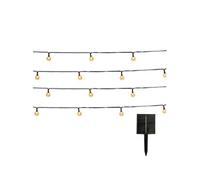 Lumisky Guirlande lumineuse solaire FESTY WHITE 120 globes scintillants LED blanc chaud 14 m