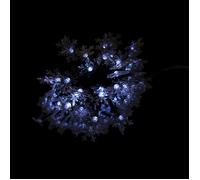 Guirlande solaire flocon blanc froid WERKA PRO 12 M