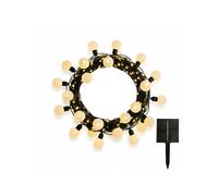 Guirlande lumineuse solaire globes et micro LED blanc chaud BILLY WARM WHITE MIX 13 modes 14m