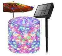 Guirlande Solaire | Guirlandes LED Solaires Extérieur pour Jardin,Décorations de Noël Étanches pour Décoration de Maison, Terrasse, Intérieur, Clôture et Pont
