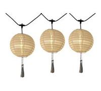 Guirlande lumineuse solaire 10 abat-jour lampions HIMALAYA LIGHT SOLAR LED blanc chaud 7m50