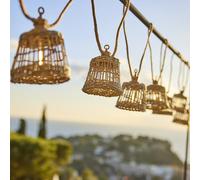 Guirlande solaire hybride beige samoa