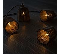 Guirlande solaire hybride marron formentera