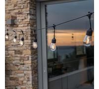 Guirlande solaire hybride noir mafy