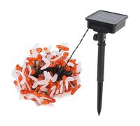 Guirlande solaire LED en forme d'abeille, lumière décorative étanche, pour jardin extérieur, Patio, blanc chaud, 12M, 100LED, 8 modes de fonctionnement
