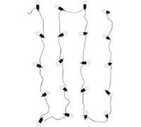 Guirlande solaire lumineuse d'extérieur 20 ampoules led blanches (L10,70m) - - ALTOBUY Blanc G