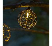 Guirlande solaire marron rusty