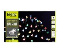 Guirlande solaire multicolore 50 LED 5 mètres ext/int Rouge & violet G