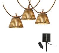 Lumisky Guirlande lumineuse NATURA HYBRID 10 ampoules LED 8 m solaire blanc chaud