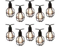 Guirlande solaire PARTY ALL NIGHT pour le jardin, 10 lumières de style industriel