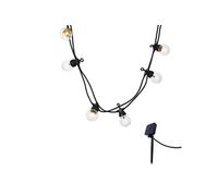 Guirlande solaire PARTY CLEAR 10 globes 5.7M
