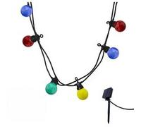 Lumisky Guirlande lumineuse solaire Party Guinguette Solar – 10 globes multicolore LED 5,7 m 8 modes