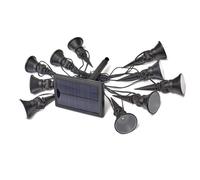 Guirlande solaire - SMARDTV - Multi-spots 5L - 10 ampoules - Blanc froid - 5 lumens