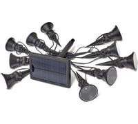 Guirlande solaire - SMARDTV - Multi-spots 5L - 10 ampoules - Blanc froid - 5 lumens