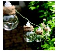 Guirlande solaire - Swing - 10 ampoules G45 - LED blanc chaud - Autonome - Vintage