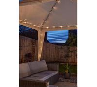 Guirlande solaire Tonelle Gazebo 144 leds blanc chaud