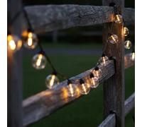 Guirlande lumineuse solaire 25 ampoules BESTY LIGHT LED blanc chaud dimmable 20m