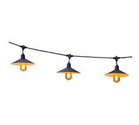 Guirlande solaire vintage 10 ampoules VINTY Noir Acier 6M Noir G