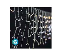 NEDIS Guirlande stalactites lumineuses wi-fi intelligentes à led blanc chaud à froid 400 led's 5m android / ios Blanc chaud G