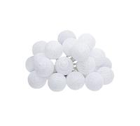 Atmosphera - Guirlande LED sur secteur 20 boules L435 cm - Blanc