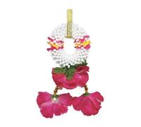 Guirlande thaïlandaise Fleurs artificielles - Offrande Fleurs Bouddha thaï, décoration Voiture autel Maison - Collier Fleurs Thailand 14 x 6,5 cm, Plusieurs Couleurs (Rose)
