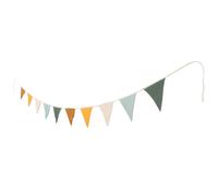 Guirlande Triangulaire D’anniversaire en Coton, 1 Set, Festive | Réutilisable et Facile à Ranger, pour Shower, Décoration de Divers Espaces, Drapeaux de Carnaval