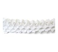 guirlande zinnia papier soie bio 4m blanc - cda 03201bl Blanc G