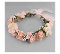 Guirlandes artificielles Couronne de Cheveux de mariée, Bandeau de Fleurs for Femmes, Coiffure for Filles, fête d'anniversaire, Plage, Mariage, Accessoires for Cheveux, décoration(2)