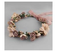 Guirlandes artificielles Couronne de Cheveux de mariée, Bandeau de Fleurs for Femmes, Coiffure for Filles, fête d'anniversaire, Plage, Mariage, Accessoires for Cheveux, décoration(3)