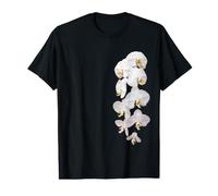 Guirlandes Blanches Phalaenopsis à Une Face pour orchidée T-Shirt Graphique avec Valeur